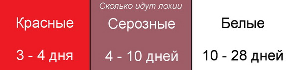 Сколько длятся лохии